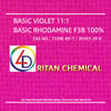Basic Violet 11: 1 Rhodamine F3B 250%